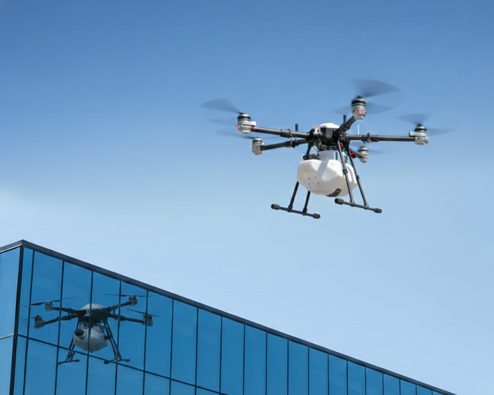 How Drone Softwashing Works